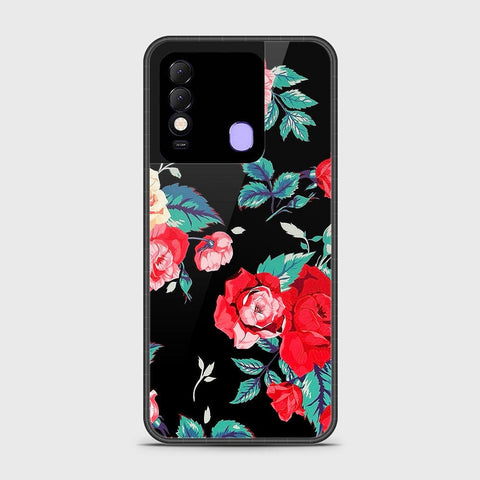 Tecno Spark 8 Cover- Floral Series - HQ Ultra Shine Premium Infinity Glass Soft Silicon Borders Case