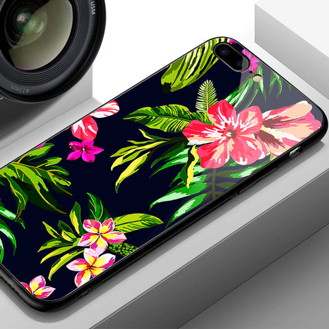 Oppo A35 Cover- Floral Series - HQ Ultra Shine Premium Infinity Glass Soft Silicon Borders Case