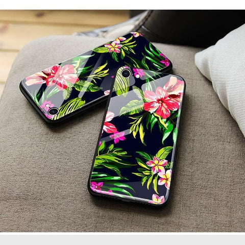 Oppo A74 Cover - Floral Series - HQ Ultra Shine Premium Infinity Glass Soft Silicon Borders Case