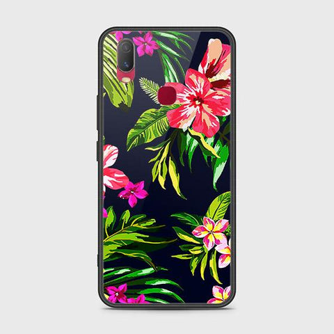 Vivo Y11 2019 Cover - Floral Series - HQ Ultra Shine Premium Infinity Glass Soft Silicon Borders Case