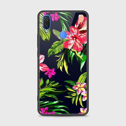 Honor 8C Cover - Floral Series - HQ Ultra Shine Premium Infinity Glass Soft Silicon Borders Case