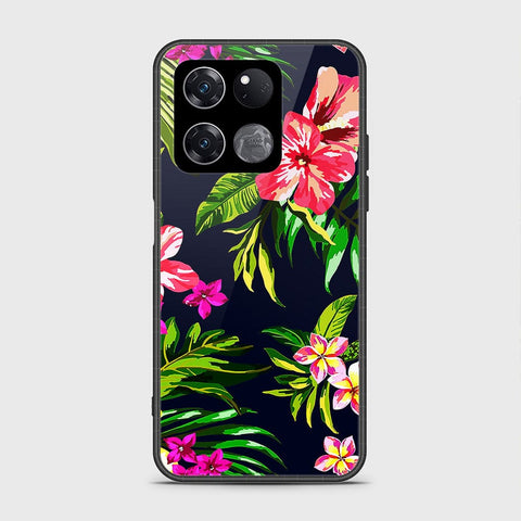 OnePlus Ace Racing Cover- Floral Series - HQ Ultra Shine Premium Infinity Glass Soft Silicon Borders Case