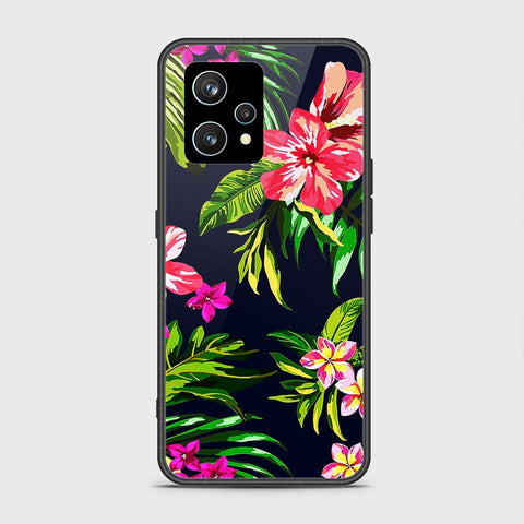 Realme 9 4G Cover- Floral Series - HQ Ultra Shine Premium Infinity Glass Soft Silicon Borders Case