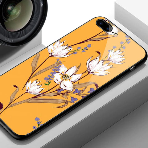 Realme 8 Cover - Floral Series - HQ Ultra Shine Premium Infinity Glass Soft Silicon Borders Case