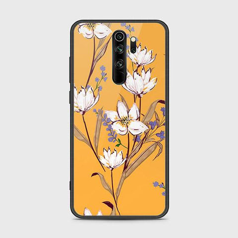 Xiaomi Redmi Note 8 Pro Cover - Floral Series - HQ Ultra Shine Premium Infinity Glass Soft Silicon Borders Case