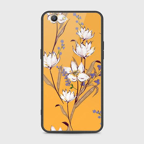 Oppo F1S Cover - Floral Series - HQ Ultra Shine Premium Infinity Glass Soft Silicon Borders Case