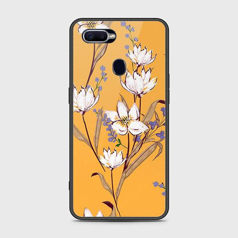 Oppo F9 / F9 Pro Cover - Floral Series - HQ Ultra Shine Premium Infinity Glass Soft Silicon Borders Case