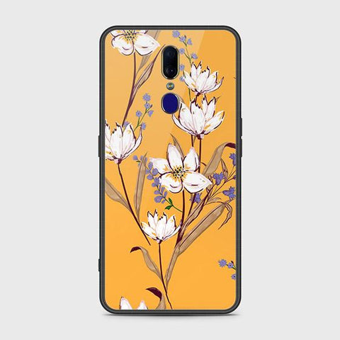 Oppo A9x Cover - Floral Series - HQ Ultra Shine Premium Infinity Glass Soft Silicon Borders Case