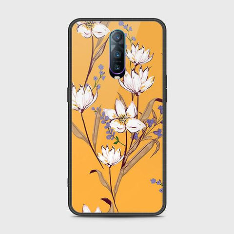 OPPO R17 Pro Cover - Floral Series - HQ Ultra Shine Premium Infinity Glass Soft Silicon Borders Case