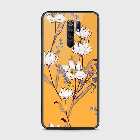 Xiaomi Redmi 9 Prime Cover - Floral Series - HQ Ultra Shine Premium Infinity Glass Soft Silicon Borders Case