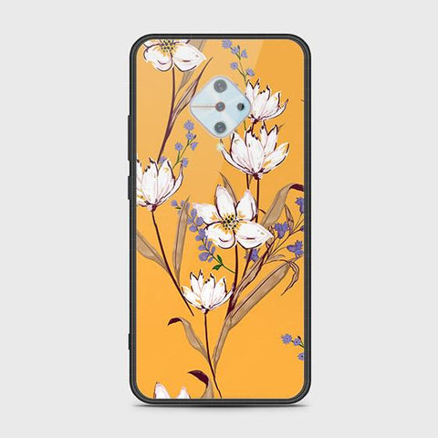 Vivo S1 Pro Cover - Floral Series - HQ Ultra Shine Premium Infinity Glass Soft Silicon Borders Case