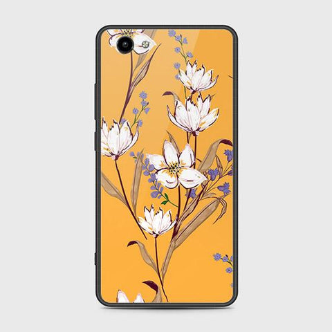 Vivo Y71 Cover - Floral Series - HQ Ultra Shine Premium Infinity Glass Soft Silicon Borders Case