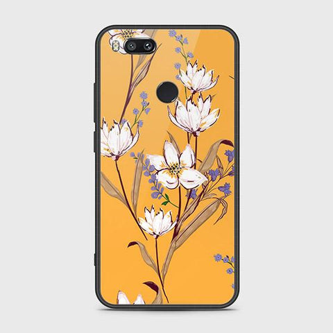 Xiaomi Mi A1 / Mi 5X Cover - Floral Series - HQ Ultra Shine Premium Infinity Glass Soft Silicon Borders Case