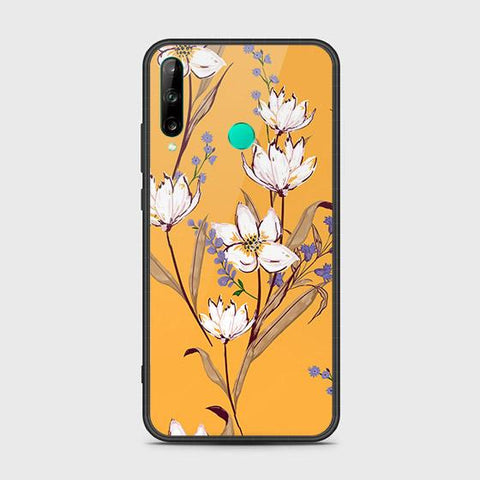 Huawei P40 lite E Cover - Floral Series - HQ Ultra Shine Premium Infinity Glass Soft Silicon Borders Case