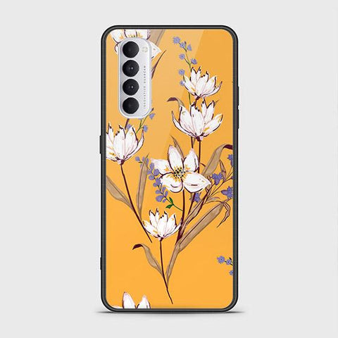 Oppo Reno 4 Pro Cover - Floral Series - HQ Ultra Shine Premium Infinity Glass Soft Silicon Borders Case