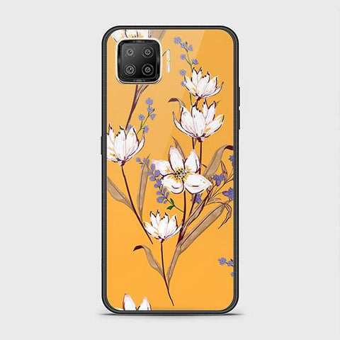 Oppo Reno 4F Cover - Floral Series - HQ Ultra Shine Premium Infinity Glass Soft Silicon Borders Case