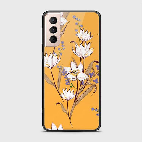 Samsung Galaxy S21 Plus 5G Cover - Floral Series - HQ Ultra Shine Premium Infinity Glass Soft Silicon Borders Case