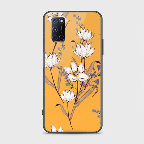 Oppo A72 Cover - Floral Series - HQ Ultra Shine Premium Infinity Glass Soft Silicon Borders Case