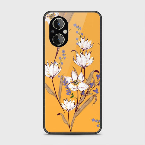 Oppo Reno 7Z 5G Cover- Floral Series - HQ Ultra Shine Premium Infinity Glass Soft Silicon Borders Case