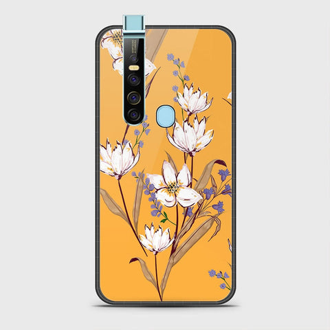 Tecno Camon 15 Pro Cover- Floral Series - HQ Ultra Shine Premium Infinity Glass Soft Silicon Borders Case