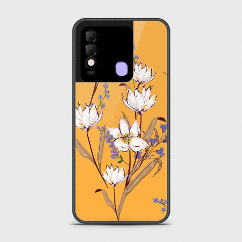 Tecno Spark 8 Cover- Floral Series - HQ Ultra Shine Premium Infinity Glass Soft Silicon Borders Case