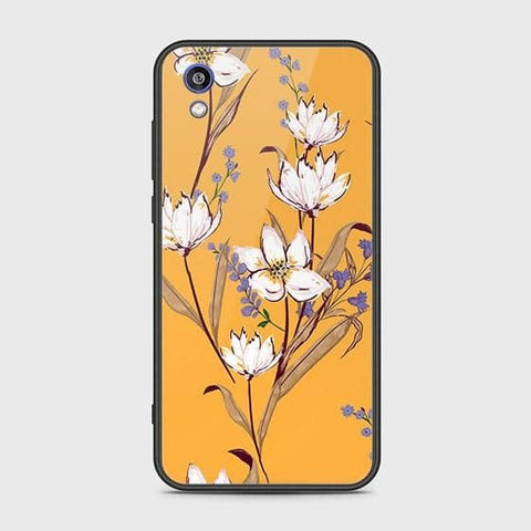 Honor 8S 2020 Cover - Floral Series - HQ Ultra Shine Premium Infinity Glass Soft Silicon Borders Case