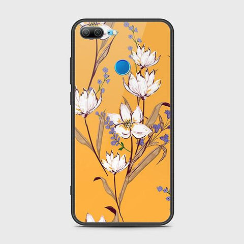 Huawei Honor 9 Lite Cover - Floral Series - HQ Ultra Shine Premium Infinity Glass Soft Silicon Borders Case