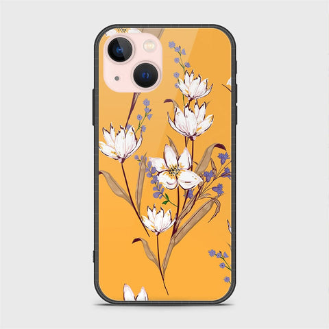 iPhone 14 Plus Cover- Floral Series - HQ Ultra Shine Premium Infinity Glass Soft Silicon Borders Case