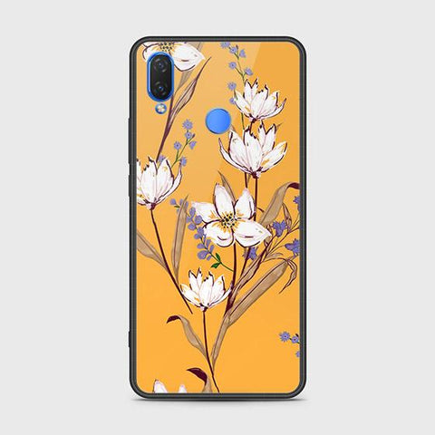 Huawei Nova 3i / P Smart Plus Cover - Floral Series - HQ Ultra Shine Premium Infinity Glass Soft Silicon Borders Case