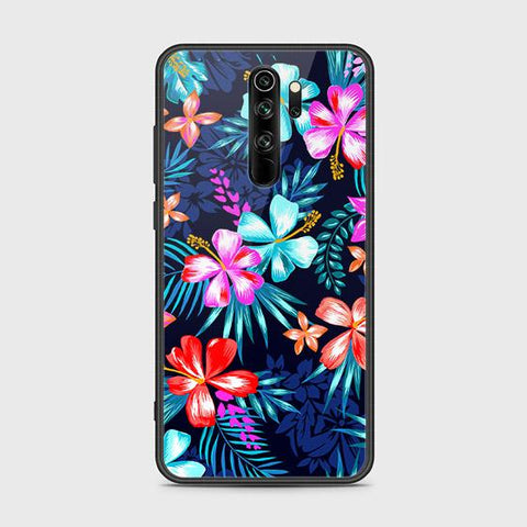 Xiaomi Redmi Note 8 Pro Cover - Floral Series - HQ Ultra Shine Premium Infinity Glass Soft Silicon Borders Case