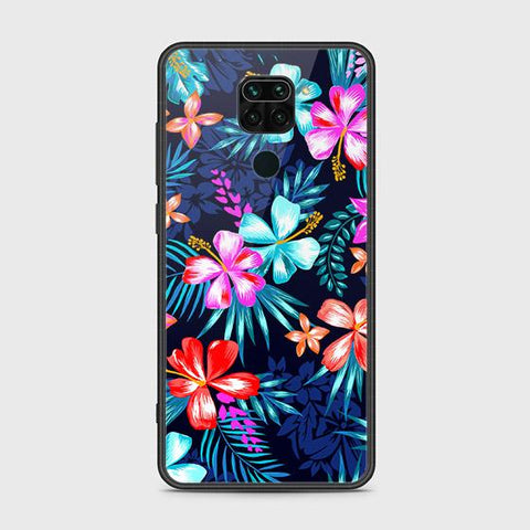 Xiaomi Redmi 10X 4G Cover - Floral Series - HQ Ultra Shine Premium Infinity Glass Soft Silicon Borders Case