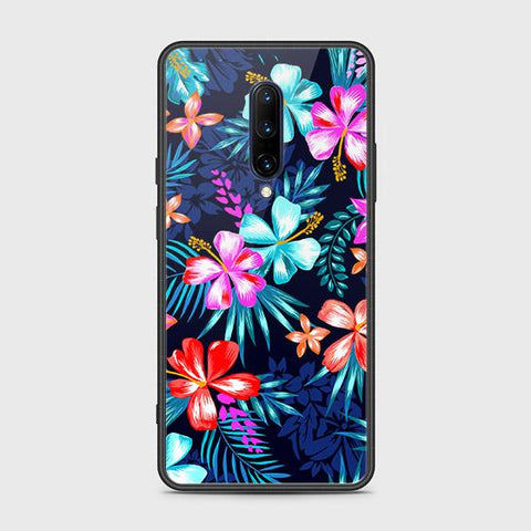 OnePlus 7 Pro Cover - Floral Series - HQ Ultra Shine Premium Infinity Glass Soft Silicon Borders Case