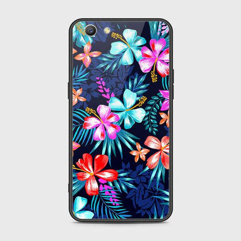 Oppo F1S Cover - Floral Series - HQ Ultra Shine Premium Infinity Glass Soft Silicon Borders Case