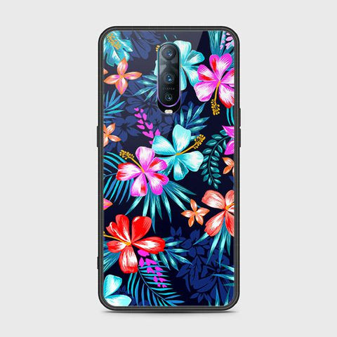 OPPO R17 Pro Cover - Floral Series - HQ Ultra Shine Premium Infinity Glass Soft Silicon Borders Case