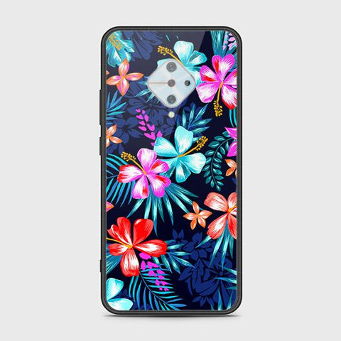 Vivo S1 Pro Cover - Floral Series - HQ Ultra Shine Premium Infinity Glass Soft Silicon Borders Case