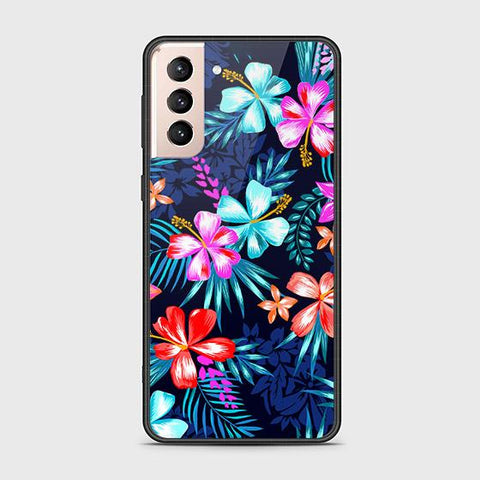 Samsung Galaxy S22 Plus 5G Cover - Floral Series - HQ Ultra Shine Premium Infinity Glass Soft Silicon Borders Case