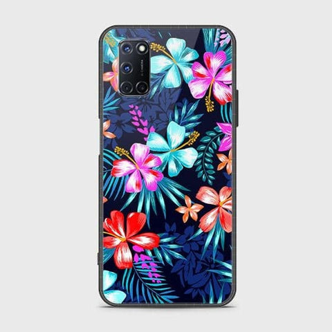 Oppo A72 Cover - Floral Series - HQ Ultra Shine Premium Infinity Glass Soft Silicon Borders Case