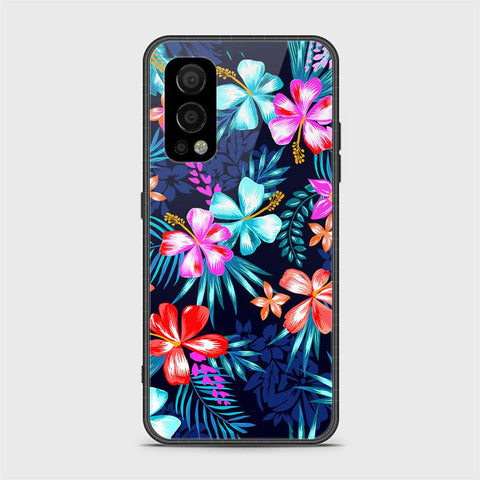 OnePlus Nord 2 Cover- Floral Series - HQ Ultra Shine Premium Infinity Glass Soft Silicon Borders Case