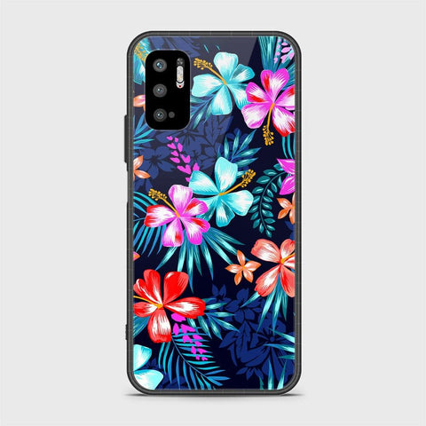 Xiaomi Redmi Note 10 5G Cover - Floral Series - HQ Ultra Shine Premium Infinity Glass Soft Silicon Borders Case