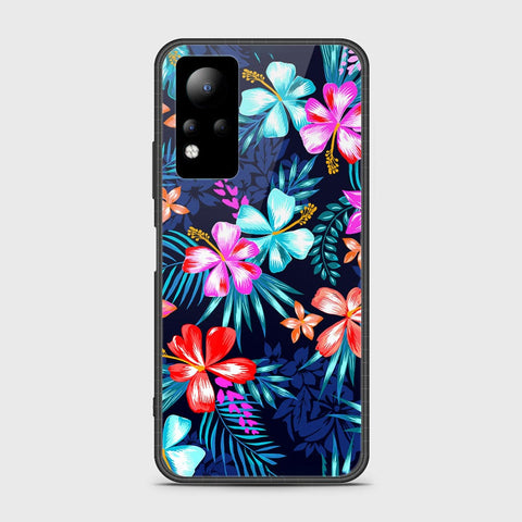 Infinix Note 11 Cover- Floral Series - HQ Ultra Shine Premium Infinity Glass Soft Silicon Borders Case