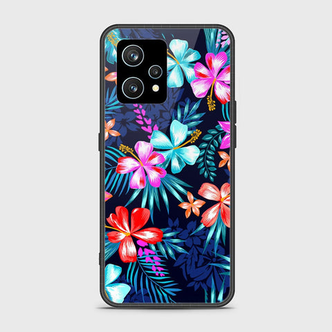 Realme 9 4G Cover- Floral Series - HQ Ultra Shine Premium Infinity Glass Soft Silicon Borders Case