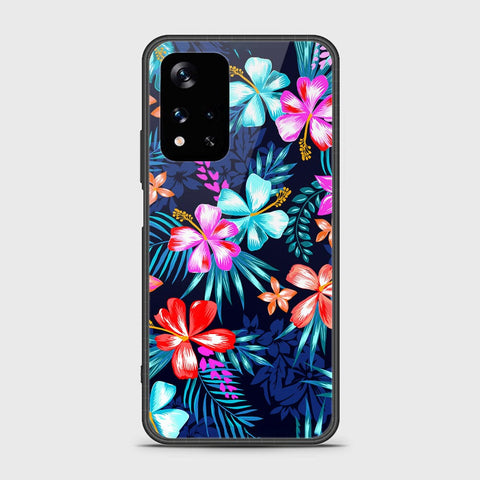 Xiaomi Poco M4 Pro 5G Cover- Floral Series - HQ Ultra Shine Premium Infinity Glass Soft Silicon Borders Case