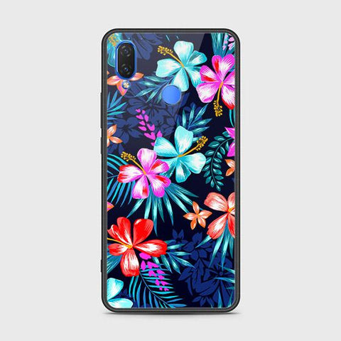 Huawei Nova 3i / P Smart Plus Cover - Floral Series - HQ Ultra Shine Premium Infinity Glass Soft Silicon Borders Case