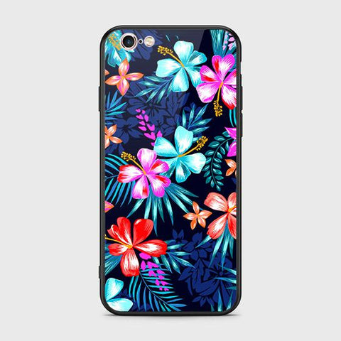 iPhone 6s Plus / 6 Plus Cover - Floral Series - HQ Ultra Shine Premium Infinity Glass Soft Silicon Borders Case