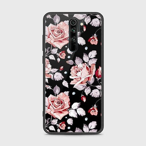 Xiaomi Redmi Note 8 Pro Cover - Floral Series - HQ Ultra Shine Premium Infinity Glass Soft Silicon Borders Case