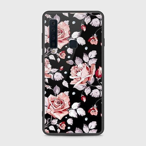 Samsung Galaxy A9s Cover - Floral Series - HQ Ultra Shine Premium Infinity Glass Soft Silicon Borders Case