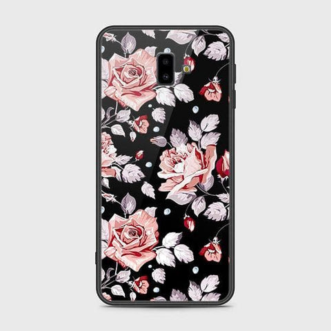 Samsung Galaxy J6 Plus 2018 Cover - Floral Series - HQ Ultra Shine Premium Infinity Glass Soft Silicon Borders Case