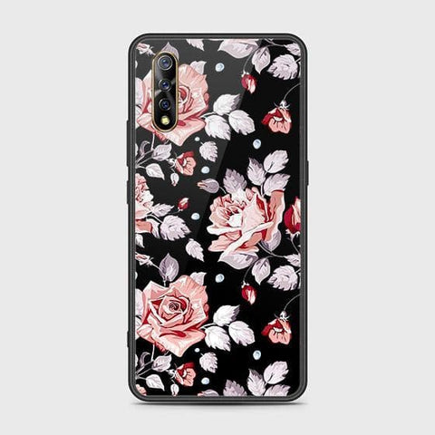 Vivo S1 Cover - Floral Series - HQ Ultra Shine Premium Infinity Glass Soft Silicon Borders Case