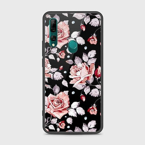 Huawei Y9 Prime 2019 Cover - Floral Series - HQ Ultra Shine Premium Infinity Glass Soft Silicon Borders Case