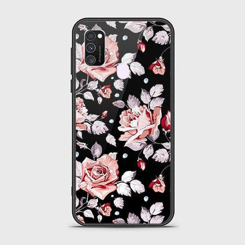 Samsung Galaxy M30s Cover - Floral Series - HQ Ultra Shine Premium Infinity Glass Soft Silicon Borders Case